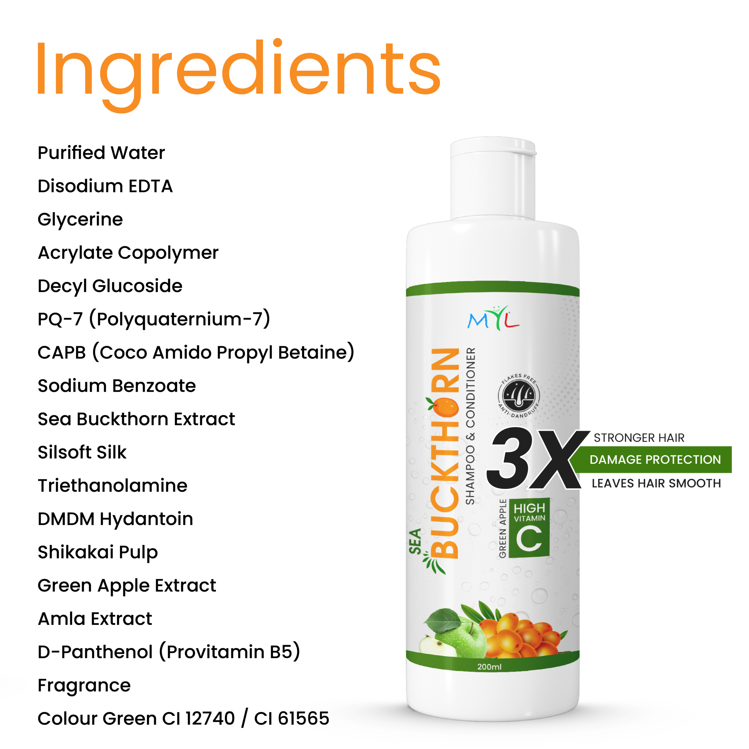 Sea buckthorn Shampoo and Conditioner - Image 2